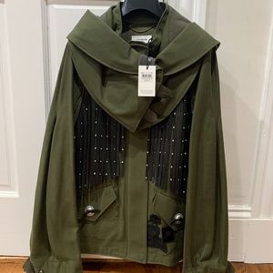 Coach Womens Sz 6 Western Military Jacket Fern